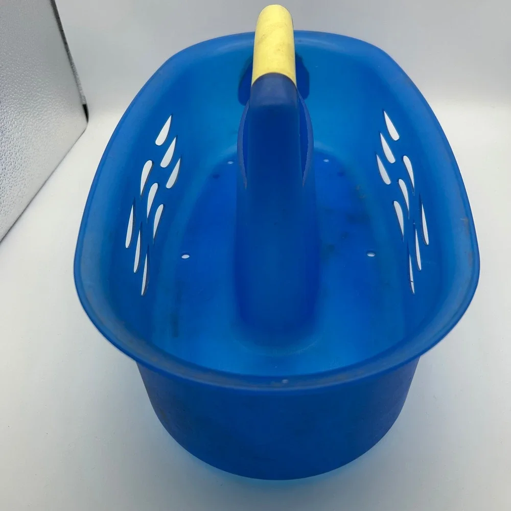 Sterilite Ultra Blue‎ Burst Cleaning Caddy 1581 Yellow Handle Utility Tote 1999